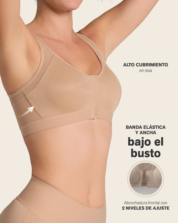 Brasier corrector de postura, compresión volumen del busto
