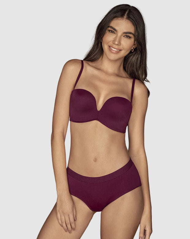 Brasier strapless antigravedad de realce alto sin varilla