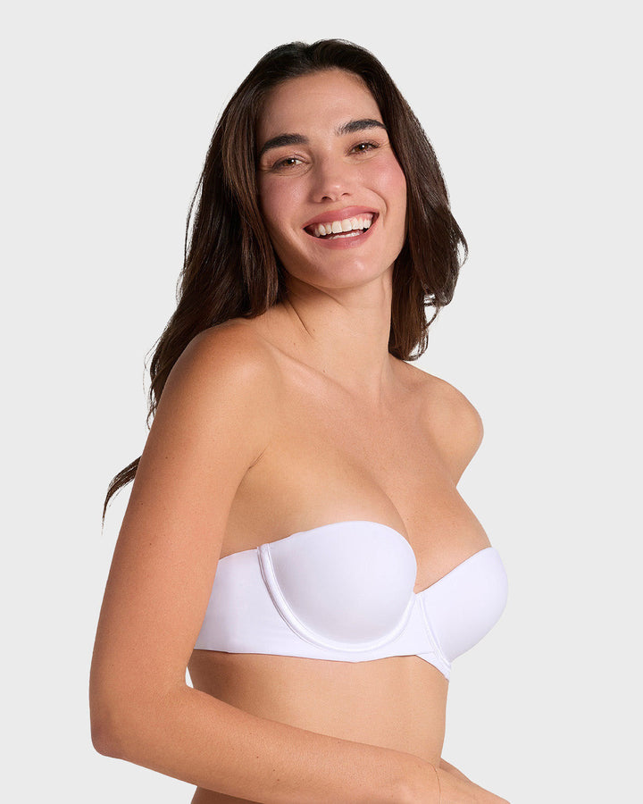 Brasier strapless Magic Up de doble realce que aumenta dos tallas de copa