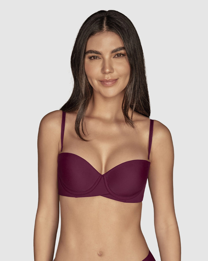 Brasier strapless de doble realce