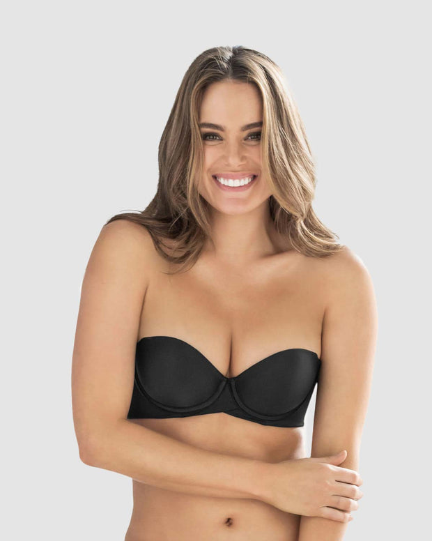 Brasier strapless de doble realce