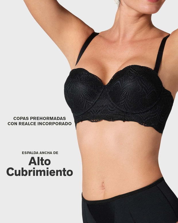 Brasier balconet de realce alto con máximo cubrimiento de espalda Special Fit