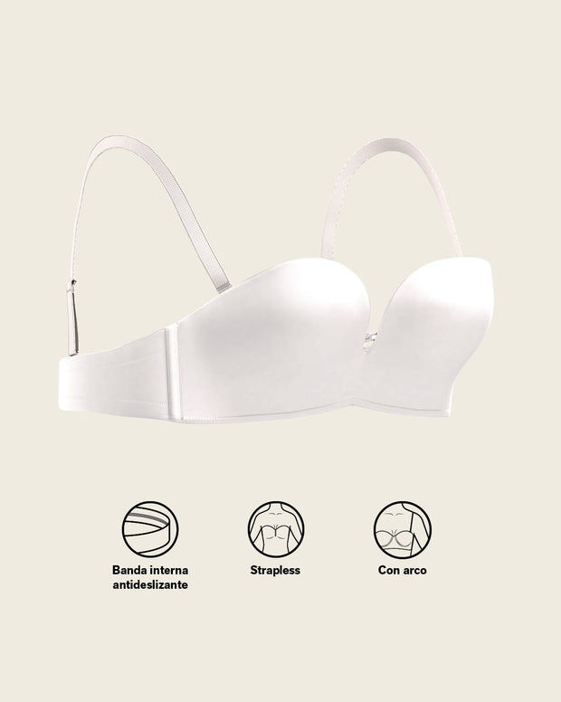 Brasier wow de triple realce ideal como strapless