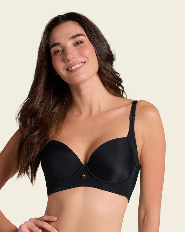 Brasier de cubrimiento alto en sisa y espalda Cover Bra