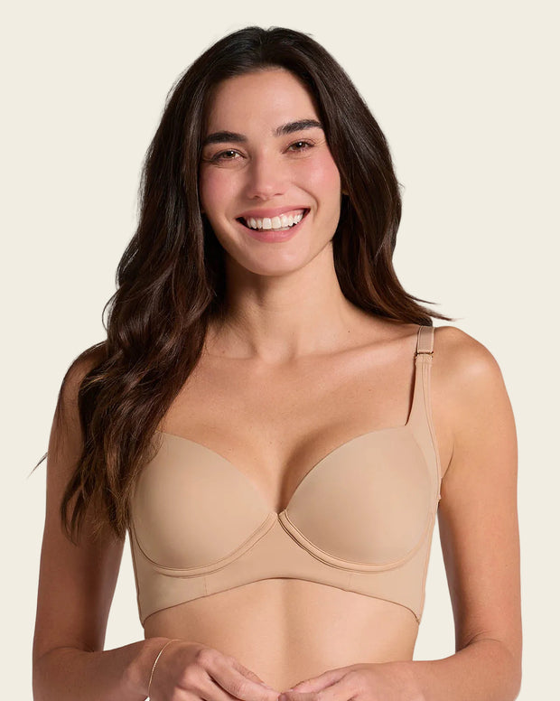 Brasier de cubrimiento alto en sisa y espalda Cover Bra