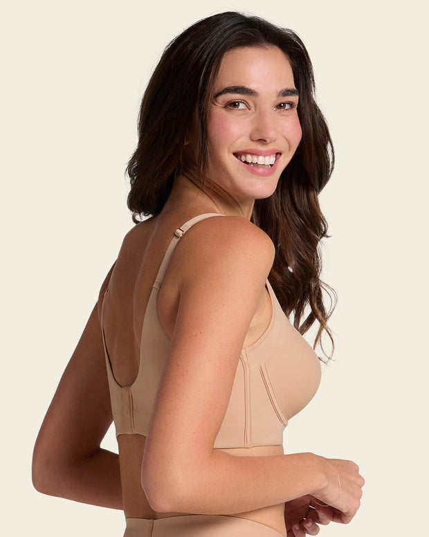 Brasier de realce suave y cubrimiento alto en sisa y espalda Cover Bra
