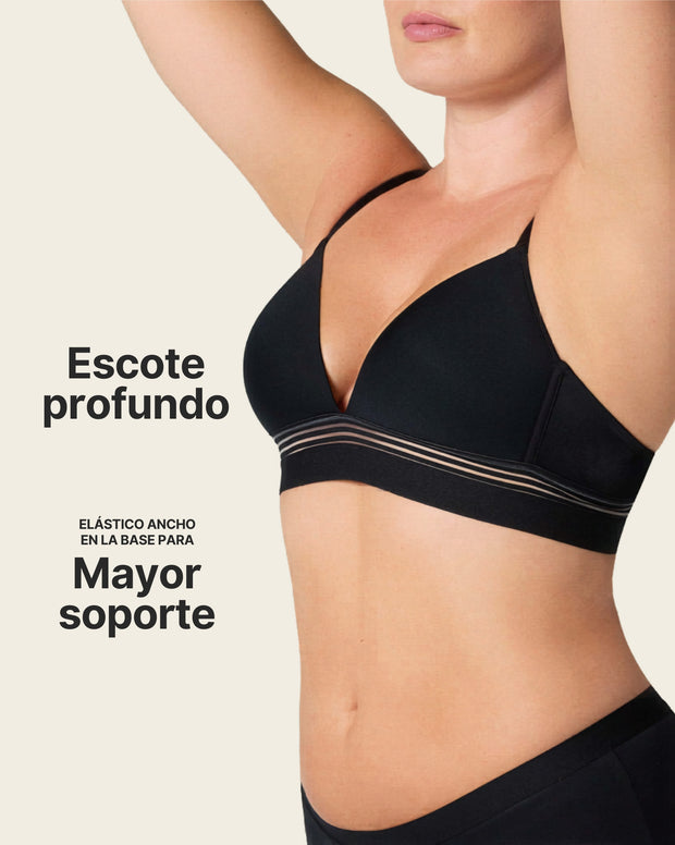 Brasier ultracómodo sin varillas ni estructuras internas