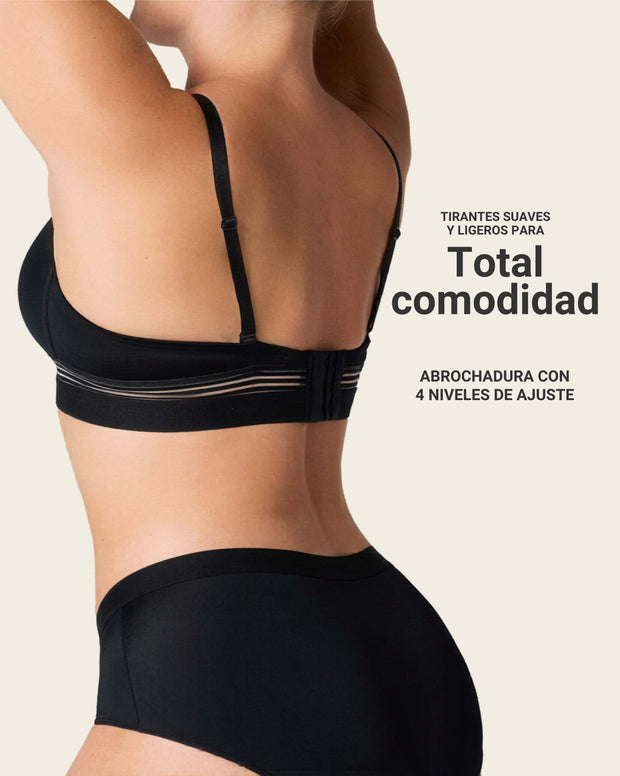 Brasier ultracómodo sin varillas ni estructuras internas