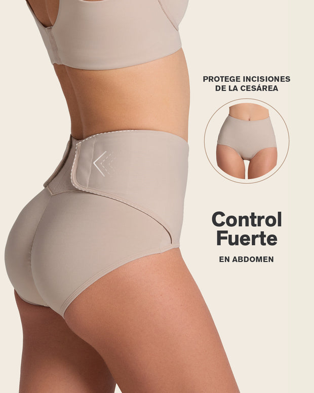 Faja pantalón postparto de compresión fuerte