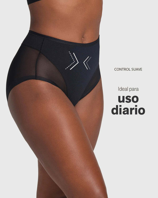 Paquete x 3 panties clásicos invisibles con tul