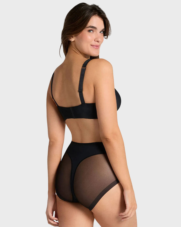 Paquete x 3 panties clásicos invisibles con tul