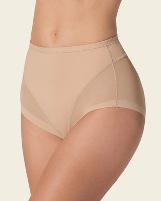Panty clásico invisible con tul#color_801-cafe-medio
