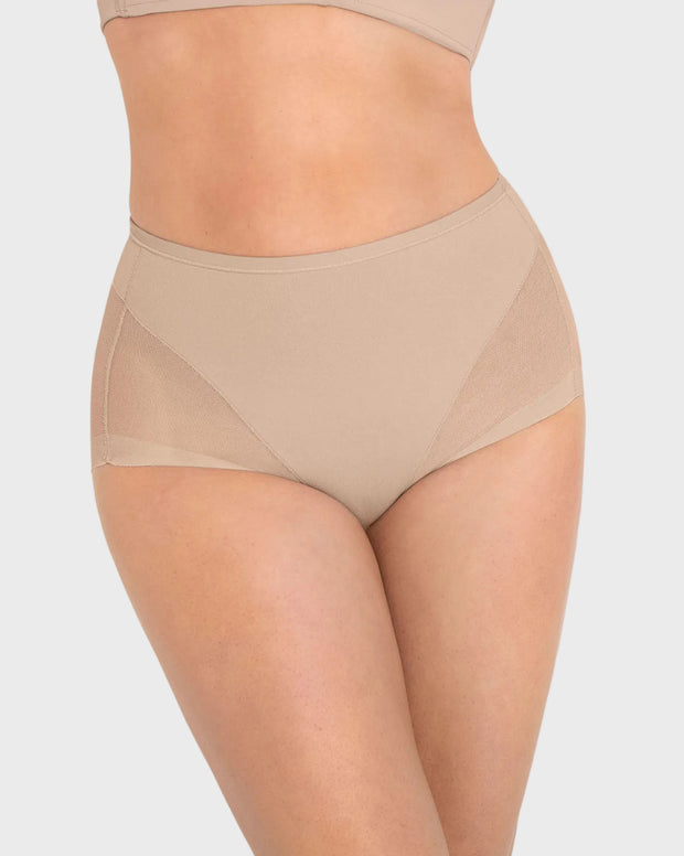 Paquete x 3 panties clásicos invisibles con tul
