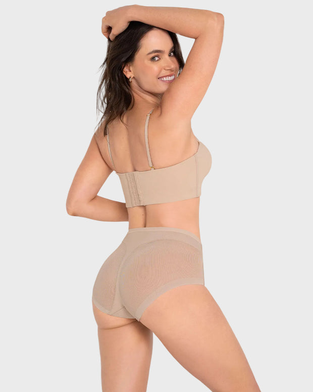 Paquete x 3 panties clásicos invisibles con tul
