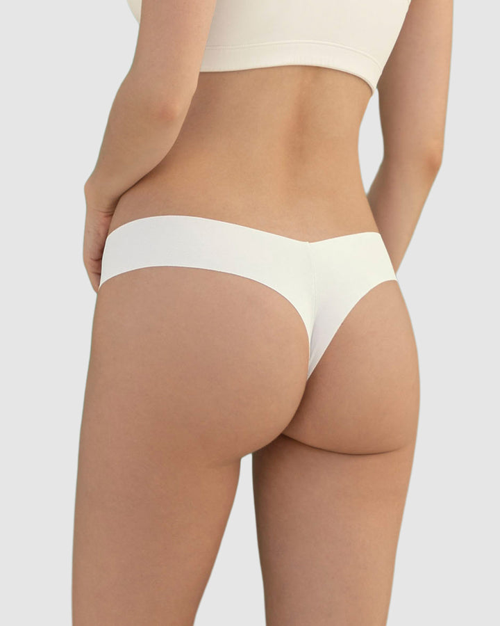 Panty brasilera invisible ultraplano sin elásticos y de pocas costuras