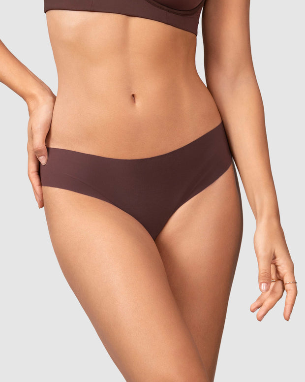 Panty brasilera invisible ultraplano sin elásticos y de pocas costuras