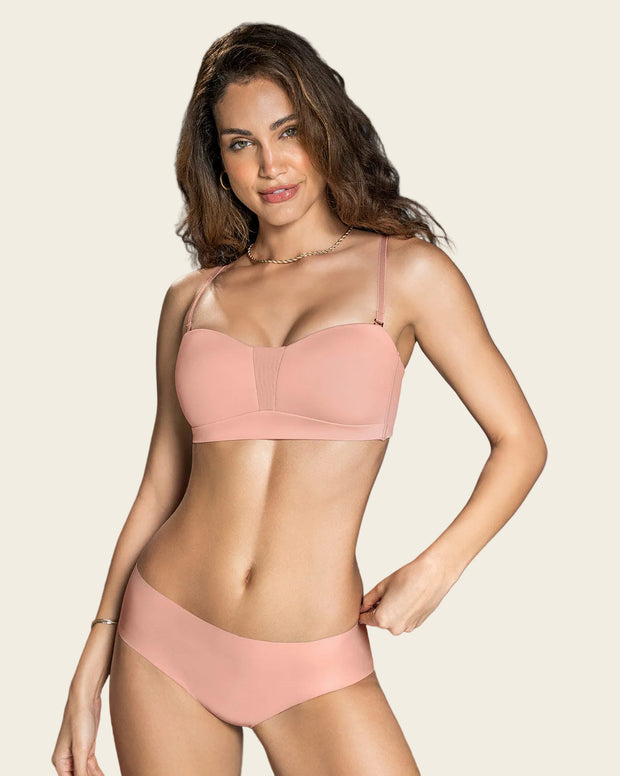 Panty hípster invisible ultraplano sin elásticos y de pocas costuras
