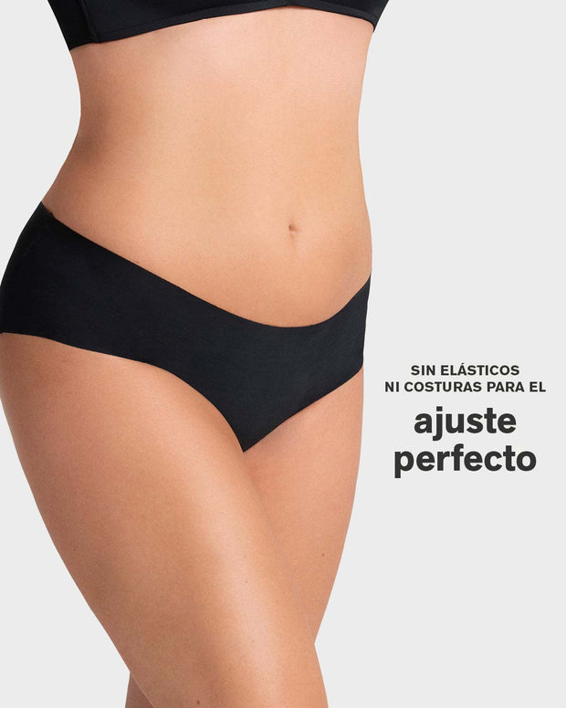 Panty hípster invisible ultraplano sin elásticos y de pocas costuras