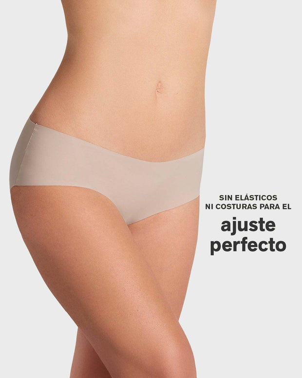 Panty hípster invisible ultraplano sin elásticos y de pocas costuras