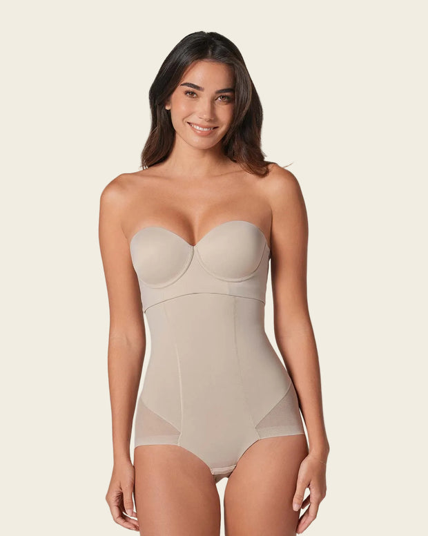 Panty faja de tiro alto y compresión de abdomen invisible en glúteos