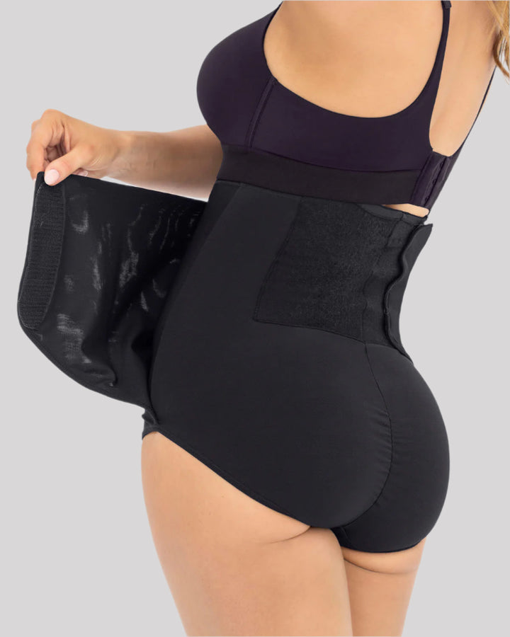 Faja pantalón postquirúrgica con laterales en velcro