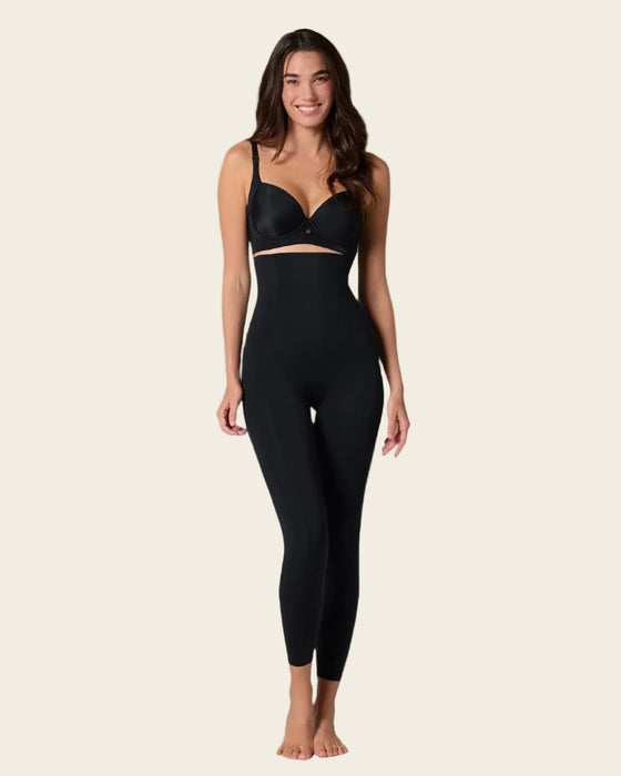 Legging de tiro alto de compresión en abdomen y piernas#color_700-negro