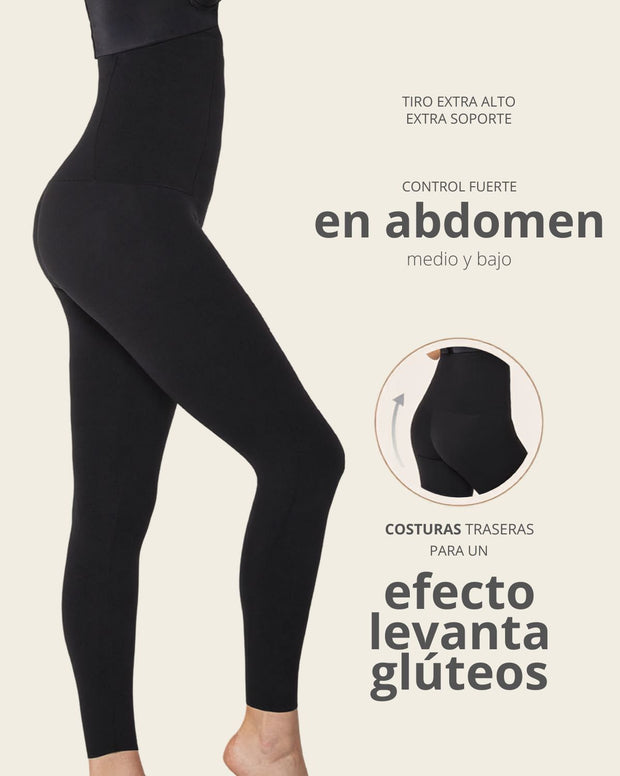 Legging de tiro alto de compresión en abdomen y piernas