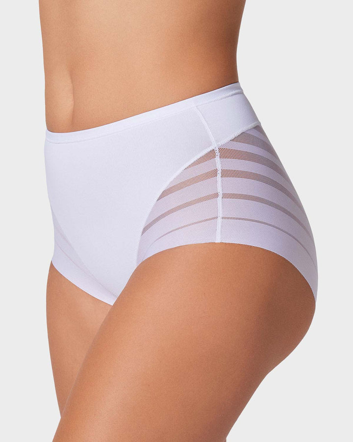 Panty faja clásico con compresión moderada de abdomen y bandas en tul