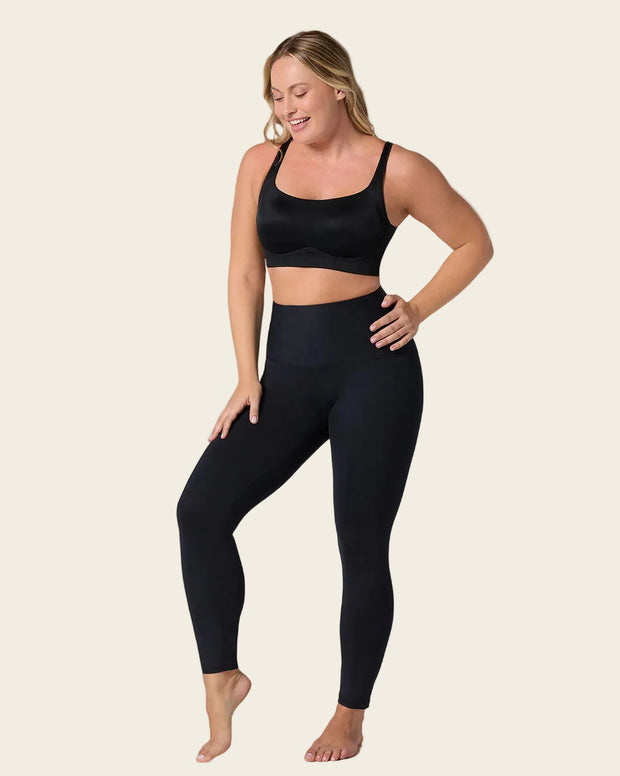 Legging de compresión con short interno levanta cola
