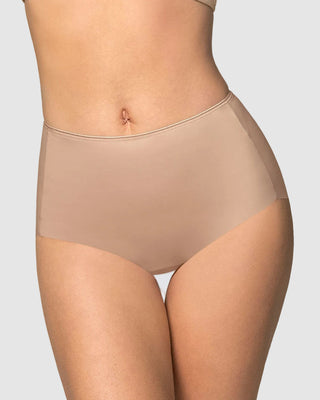 Panty clásico efecto invisible de compresión fuerte en abdomen#color_802-cafe-claro