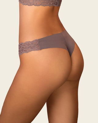 Brasilera invisible con toques de encaje en laterales#color_868-taupe