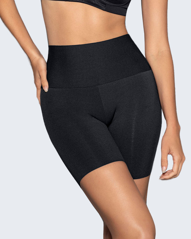 Short de compresión moderada aspecto invisible con fajón antideslizante