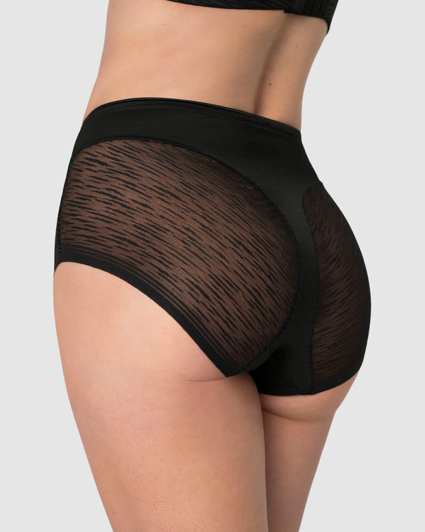 Panty Faja clásica invisible con transparencias en glúteos y laterales