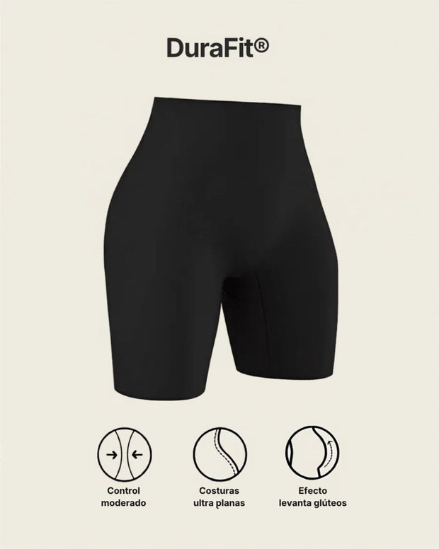 Panty short invisible de compresión de abdomen efecto levanta cola