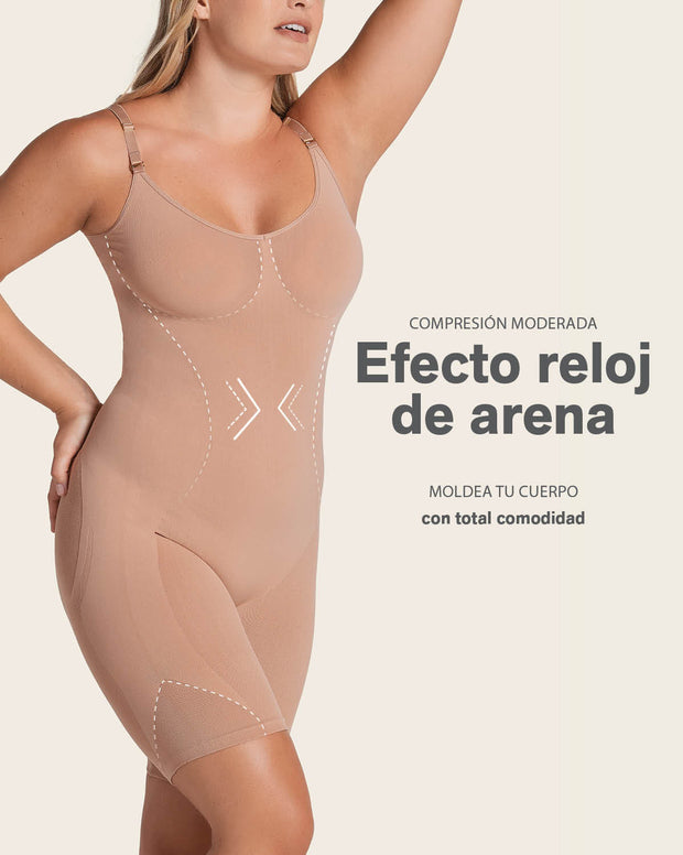 Faja body invisible de compresión efecto levanta cola