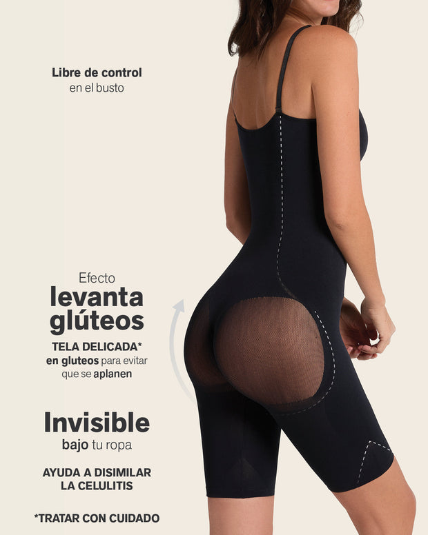 Faja body invisible de compresión efecto levanta cola