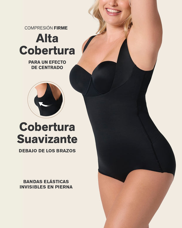 Body faja moldeador de aspecto invisible en glúteos