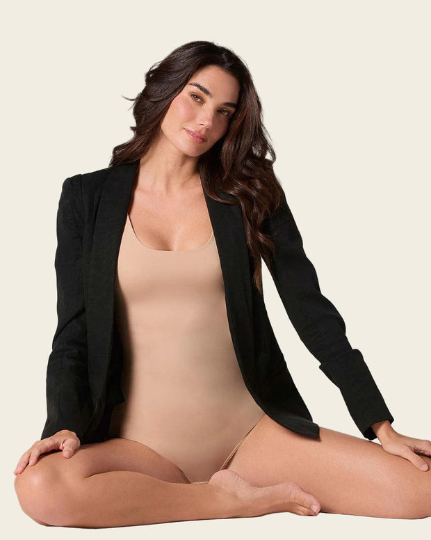 Body de compresión manga sisa con top interno