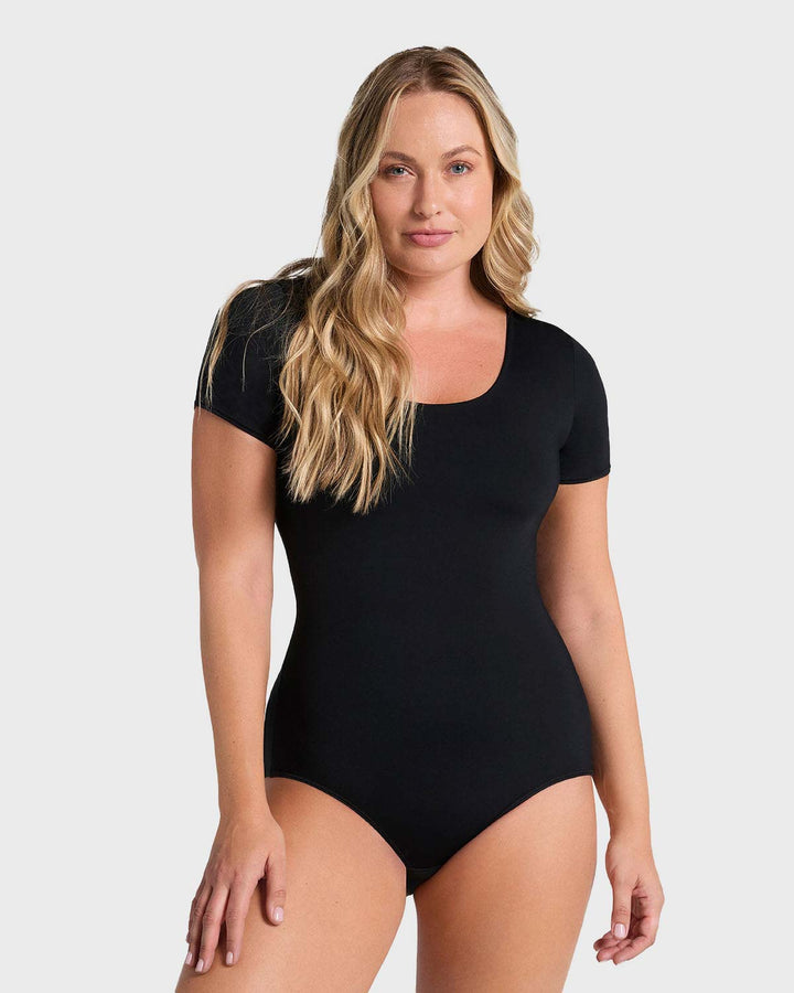 Body de compresión manga corta