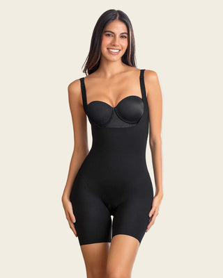 Body busto libre de compresión fuerte efecto levanta glúteos#color_700-negro