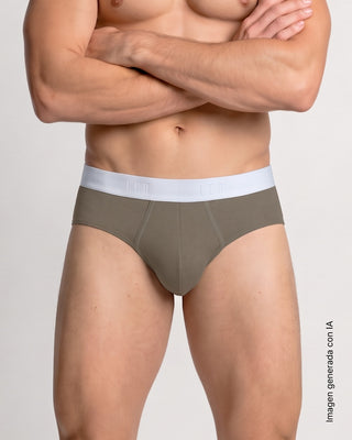 Bóxer brief de alta transpiración en microfibra ideal para uso diario#color_254-verde-elastico-blanco