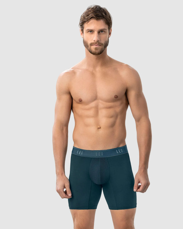 Bóxer deportivo con bolsillo lateral en microfibra