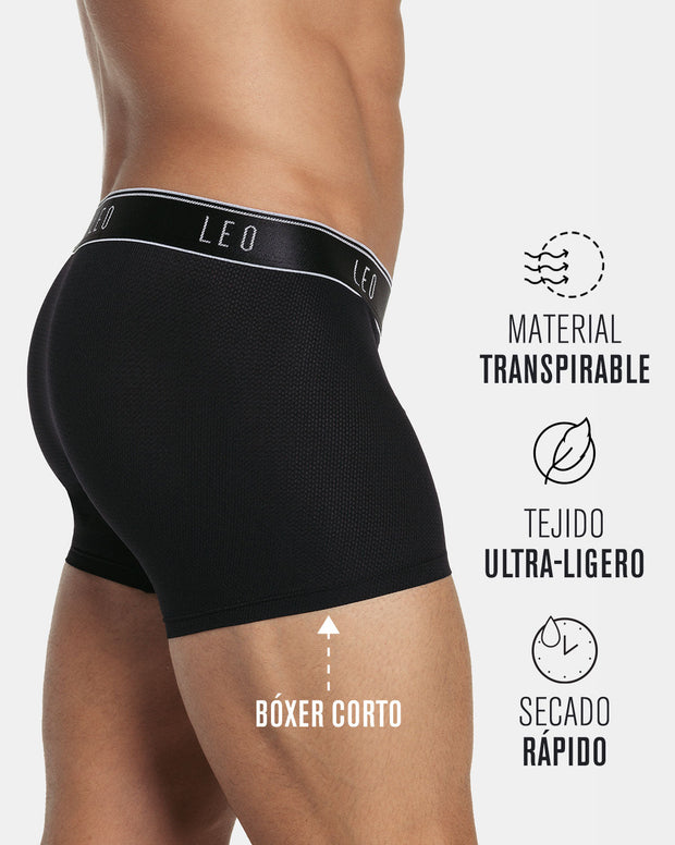 Bóxer corto con diseño ergonómico y máxima frescura en microfibra