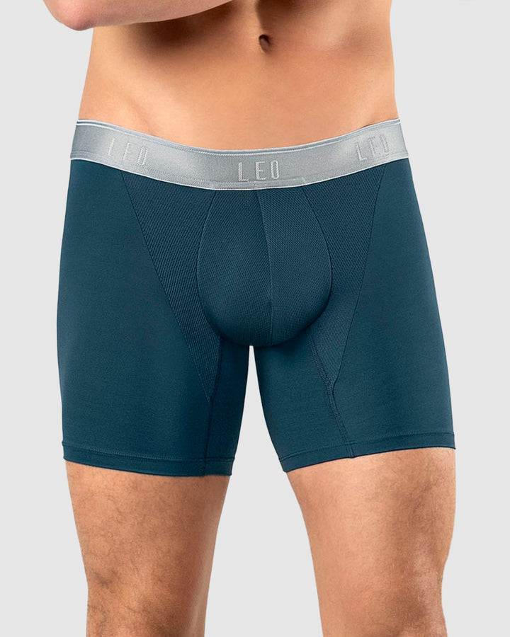 Bóxer en microfibra con mallas transpirables frontales