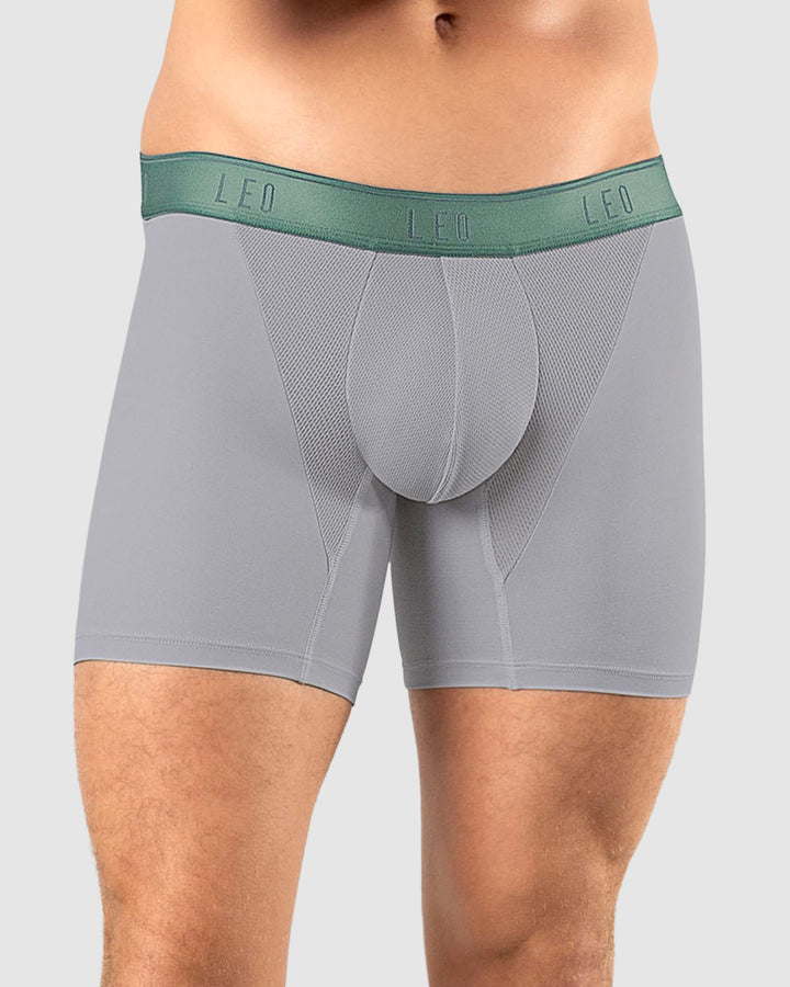 Bóxer en microfibra con mallas transpirables frontales