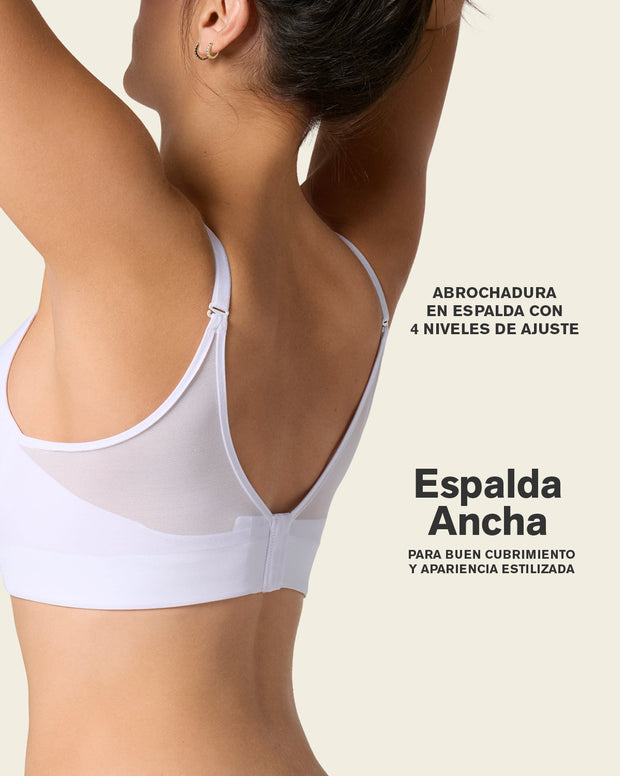 Brasier triangular de realce alto y buen cubrimiento Memory Bustier