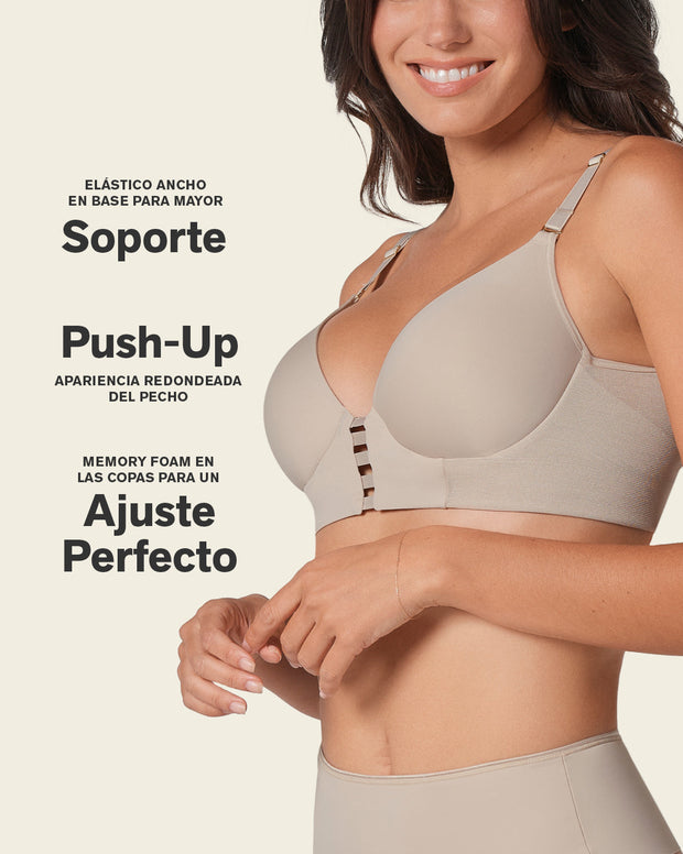 Brasier triangular de realce alto y buen cubrimiento Memory Bustier