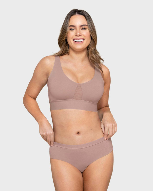 Brasier tipo top de copas extraíbles totalmente cómodo y liviano Flexi Brastop