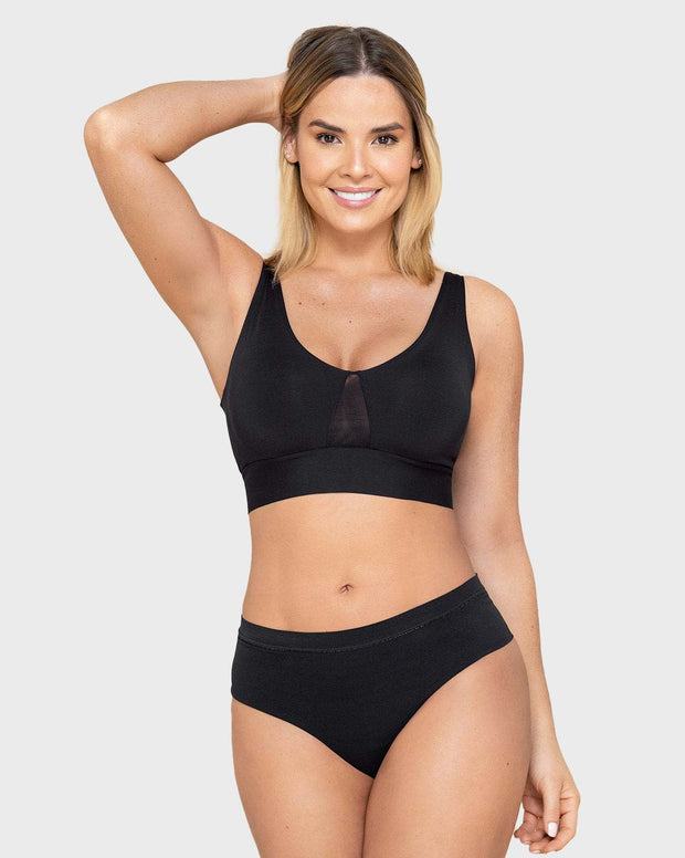 Brasier tipo top de copas extraíbles totalmente cómodo y liviano Flexi Brastop