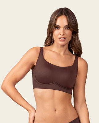 Brasier sin varilla ultracómodo alto soporte y cubrimiento#color_c56-cocoa